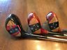 304-4300 Wilson Vintage Persimmon Driver With Staff Sand Wedge