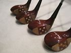 4 No Tommy Armour Model Macgregor 1949 Persimmon Woods Set Of Splits Or Flaws
