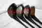 4302 Macgregor Rare Tommy Armour Tourney Persimmon Wood Set 1 2 3 4 Leather Grip