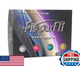 Accufli B0fkcq8sqc Max Soft Golf Balls Matte Coated 12-pack - Distance Control