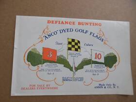 C.1919 Annin & Co. And Golf Course Flag Pennant Catalog Brochure Vintage Original Vg