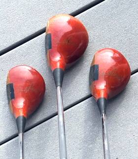 Arnold Palmer 8-8129 Precision Balanced Persimmon Driver Wood Set 1/3/4 Woods Rh
