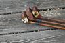Authentic Antique Vintage Hickory Wood Shaft Fancy Face Woods Several