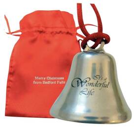 8542004754 Bevin Bells Its A Wonderful Life Christmas Ornament Bell On Ribbon Gift Boxed Movie
