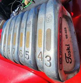 Bob Toski Se-222 Aged Hardened Steel Irons Set 3-9 And P / Rh