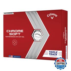 Callaway B09knww38p 2022 Chrome Soft Triple Track Dozen Golf Balls White