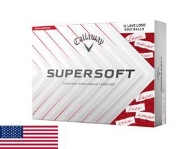 Callaway B0dht5r5n7 Golf Supersoft Balls 2025 Valentine - Soft Long Control