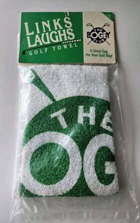Cannon 716419700881 Vintage Links Laughs The Bogey Club Golf Towel New Cannon 716419700881 Vintage Links Laughs The Bogey Club Golf Towel New