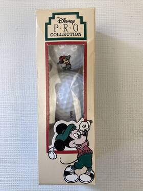 Disney 400111310041 Vintage Mickey Mouse Lithium Surlyn Covered Golf Balls Box Of 3 Nib