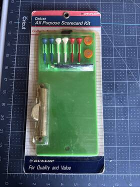 Dunlop 051609601365 Vtg All Purpose Golf Scorecard Kit Nip