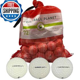 Golf Ball Planet B09tryh8dw 72 Used Balls For Taylormade In Mesh Bag 3a/2a