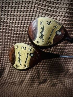 Golfcraft 4357 Vintage 3 And 4 Wood - Reg. No. 54304 Golf Clubs Good Shape
