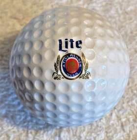 Hogan Apex-s-90 Miller Lite Logo Golf Ball 1970s Amazing Condition U Canftt Find Another