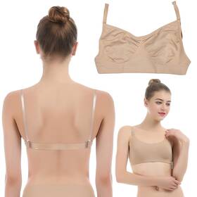 Imucci B07ddjcs1l Clear Strap Bra Professional Dance Ballet Top No Sponge Invisible