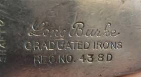 Long Burke 438d Antique 1 Driving Iron Original Hickory Shaft No.438d No Sting Shft