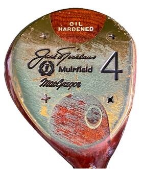 Macgregor 21n65a05 Nicklaus Muirfield Oil Hardened Persimmon 4 Wood Rh Stiff Steel 42 Inch Hc