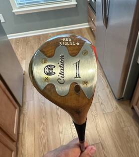 Macgregor 310l5c New Powerbilt Citation Reg Vintage Wooden Driver Golf Club With Steel Shaft