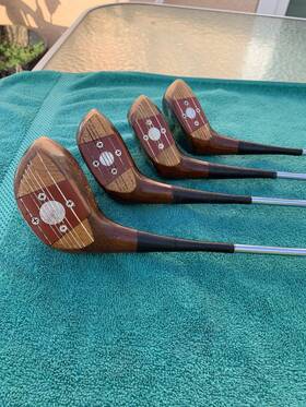 Macgregor -m Tourney 2f3173g Vintage Original Set Of Woods -macgregor Golf Club Maker