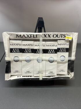 Maxfli 045566931092 Xxx-outs 3-pack White Golf Balls Vintage 1996 New Old Stock 15 Total