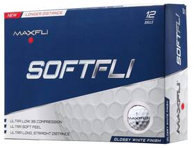 Maxfli B07brwrqpt Softfli Gloss Golf Balls - White Enhanced Feel And Control