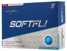 Maxfli B07c5dctwf Softfli Matte Golf Balls - Blue 12-pack Soft Feel Long Distance