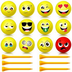 Miniinflat B0dsc386f2 18 Pcs Funny Golf Balls Gifts Set 12 Humor And 6 Tees For