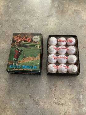 Mustang 1002-m 12 Mint Vintage Golf Balls New Old Stock Japan