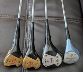Northwestern B2h268 Vintage Ram Golf Clubs Set Of 3 #1 4 5 And #5