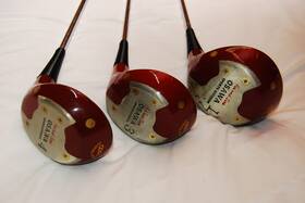 Osawa Sports Division T-500 Far And Sure Super Weapon Golf Machine Persimmon Woods 1 3 4 Set