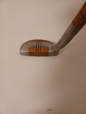 Otey Crisman 48hbw Vintage Usa Hickory Wood Shaft Golf Club Putter Rh