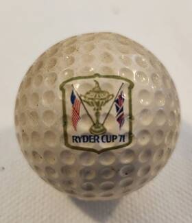 H-168 Pga 1971 Ryder Cup Muirfield Balata Logo Golf Ball 4 The Greenbrier