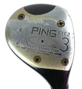 Ping 167643 Vintage Eye 2 Karsten 3 Fairway Wood Black Dot Rh Regular Flex Steel 42 Inch