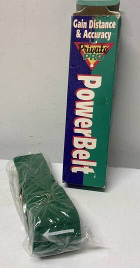 Power Pro 040088302009 1992 Vintage Powerbelt Golf Swing Helper Nos Dead Stock - As Is