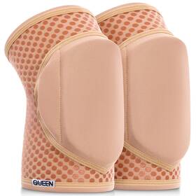 Queen Wear B08cd5n825 Nude Latte Grip Pole Dance Knee Pads For Women Protection And Support