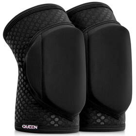 Queen Wear B08f5c7lbm Sleek Black Grip Pole Dance Knee Pads - Womens Protection Size Large