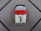 Scripto Vintage Vu Lighter Red Band Golfer Clean