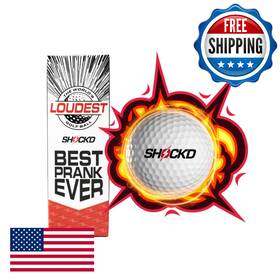 Shockd Golf Balls B0cv4m6mj1 Shockftd - Worlds Loudest Viral Prank Ball Sleeve Of 3