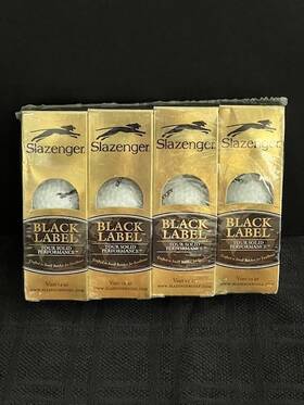 Slazenger 045566067760 Vintage Golf Balls Black Label One Dozen Tour Solid Performance