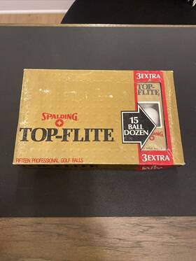 Spalding 029321111165 Vintage Top-flite 15 Golf Ball Extra Long Distance Brand New