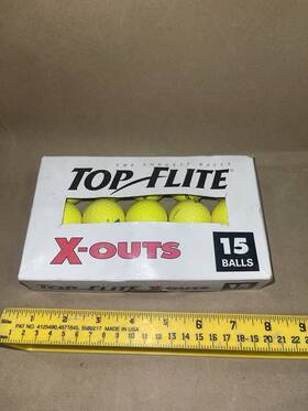 70937c Spalding 029321131910 Top Flite X-outs Yellow Golf Balls Set Of 15 Nos