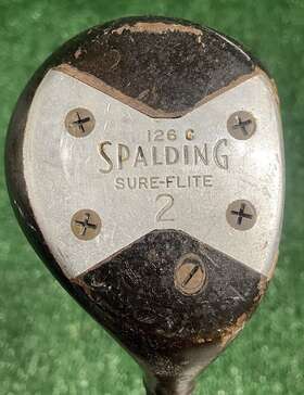 Spalding 126c 2 Wood Sure-flite Mens Rh Mercury Truetemper Stiff Steel 41.75 In