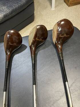Spalding Jtn60 Jimmy Thomson Driver 3 And 4 Woods Model Percussion Weighted