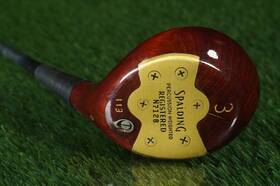 Spalding N7128 Rob T. Jones Persimmon 3 Wood Robert Tyre Jr Rh Vintage
