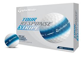 Taylormade B0cmfvylr6 Golf Tour Response Stripe Ball Blue Dozen