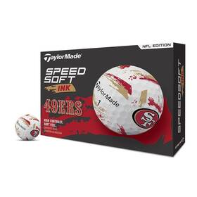 Taylormade B0f33spmyz Golf Speed Soft Ink Nfl San Fransico 49ers Dozen M1027601