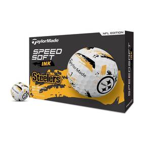 Taylormade B0f342b98f Golf Speed Soft Ink Nfl Pittsburgh Steelers Dozen M1027401