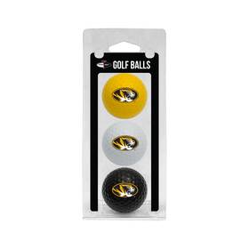 Team Golf 24905 Ncaa Missouri Tigers 3 Ball Pack Regulation Size Balls