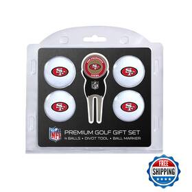 Team Golf B003kheey8 Nfl San Francisco 49ers 4 Balls And Divot Tool Set