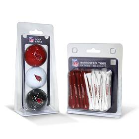 Team Golf B003mw3hee Nfl Arizona Cardinals 3 Footballs And 50 Tees Pack - Fan Tailgate Practice Set