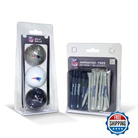 Team Golf B003n20ivi Nfl New England Patriots Balls 3 And Tees 50 Logo Imprinted